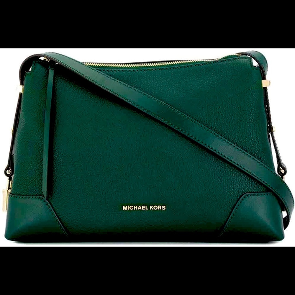 Michael Kors Crosby Medium Crossbody Bag - Racing Green
